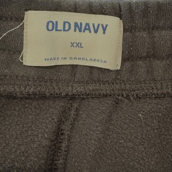 Old Navy Fleece Jogger Sweat Shorts Drawstring Black Men’s Size XXL - Picture 4 of 5